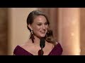 Natalie Portman winning Best Actress