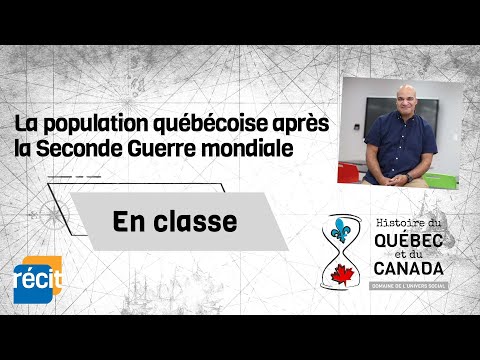 La population québécoise après la Seconde Guerre mondiale