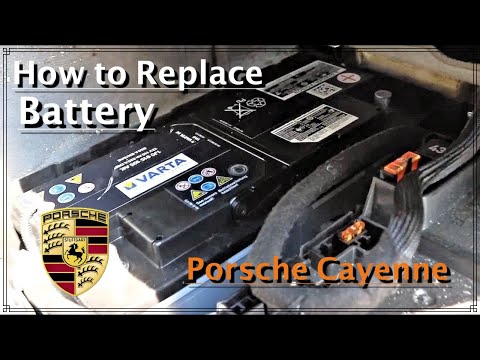 How to replace battery on Porsche Cayenne | Как поменять аккумулятор на Порше Каен