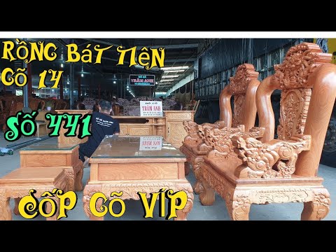 Rồng Bát Tiên Cột 14 Gõ Đỏ VÍP Giao Chú Vượng ở Lâm Đồng |Đồ Gỗ Trâm Anh| Số 441