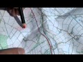 Marking up maps using Chinagraph (grease) pencils and Marker Pens 