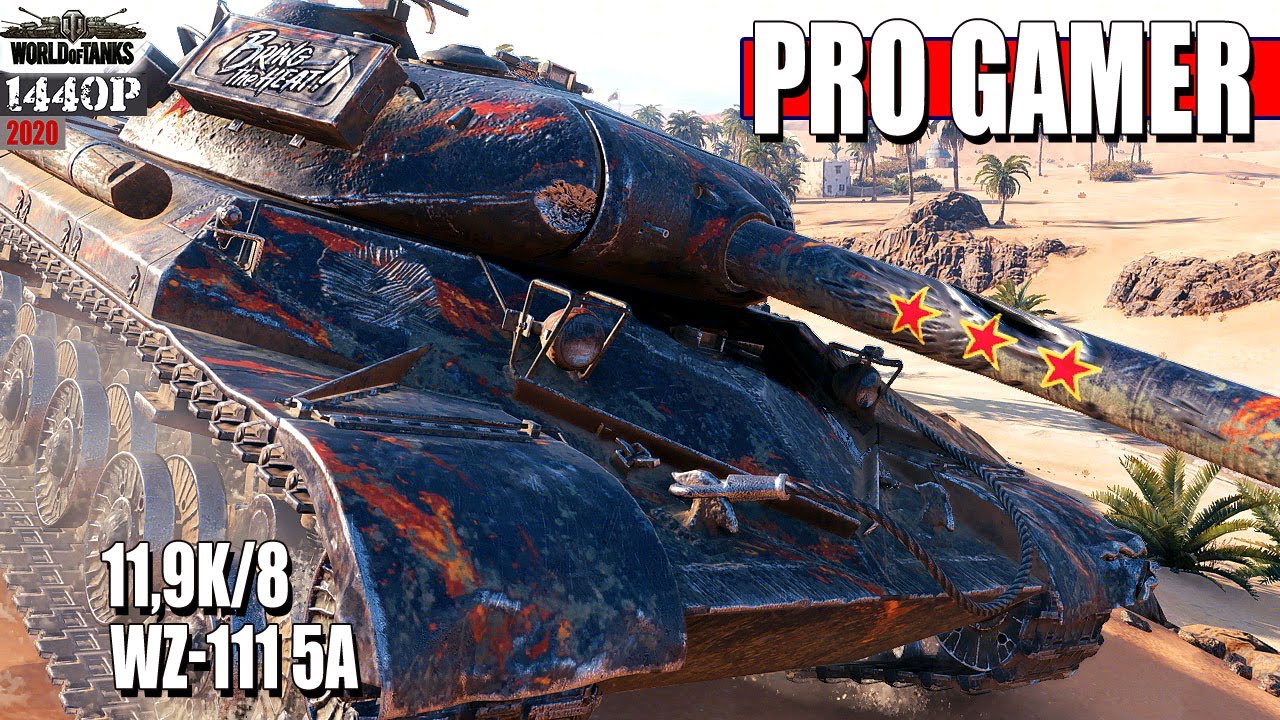 WZ-111 5A: 11.9k damage, 8 tanks destroyed - World of Tanks