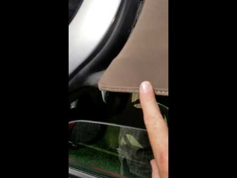 Restitching the seams on Pontiac Solstice top part 1 of 4