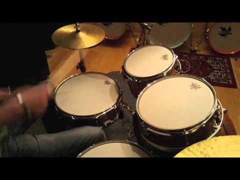 Richard Heijerman / Lignum Drums pear wood drumkit