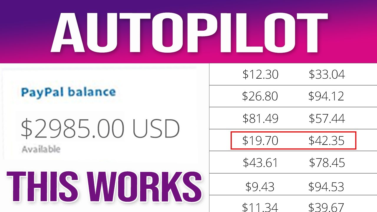EARN $2985 On Complete Autopilot FREE (Finally, Passive Income Online For Beginners That Works!)