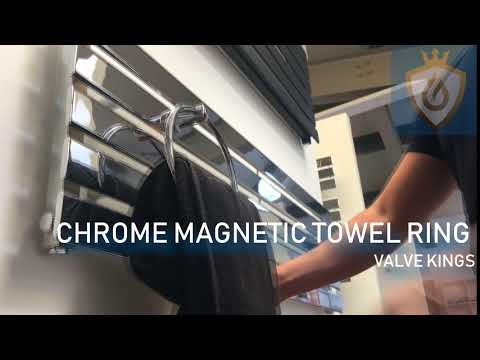 Video of Chrome Magnetic Towel Ring Holder