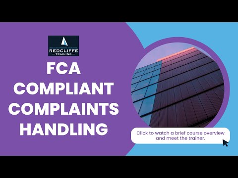 FCA Compliant Complaints Handling Online Webinar
