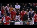 Paul Millsap Hits a Halfcourt Shot to Beat the 1st Quarter Buzzer!