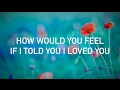 Ed Sheeran - How Would You Feel Paean live acoustic, with lyrics