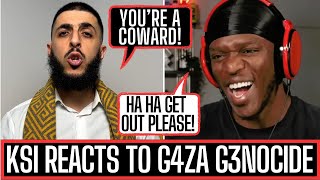 KSI LAUGHS ABOUT G4ZA SITUATION - MUSLIM REACTS