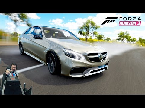Боевой Mercedes-AMG ... AMG W212 - Forza Horizon 3 на руле Fanatec CSL Elite