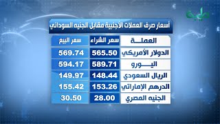 أسعار صرف العملات الأجنبية مقابل الجنيه السوداني | 07-07-2022