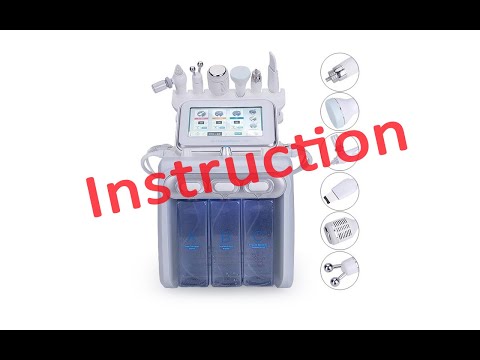 Hydra Facial Hydro Dermabrasion Aqua Peel 6 in 1 Skincare Machine Tutorial