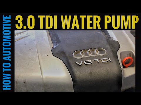 How to Replace the Water Pump on a 2005-2015 Audi Q7 with 3.0 TDI Diesel Engine.