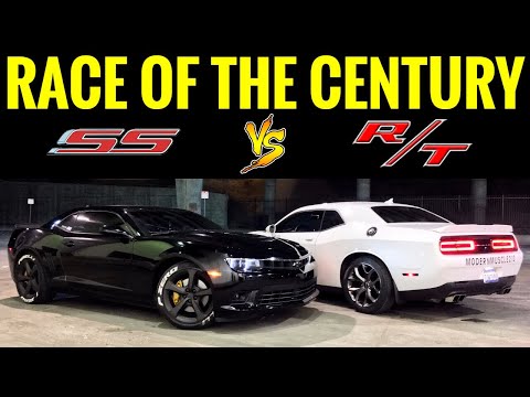 CAMARO SS 6.2L vs Dodge Challenger RT 5.7L | STREET RACE!