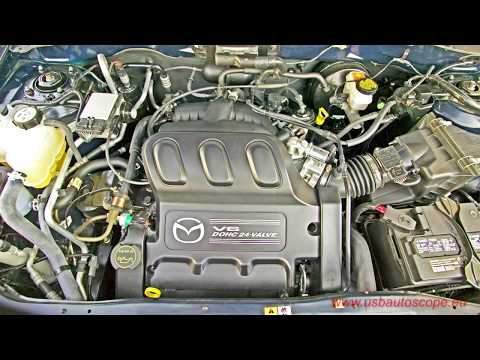 Testing a catalytic converter on Mazda Tribute using USB Autoscope Testing a catalytic converter on Mazda Tribute using USB Autoscope