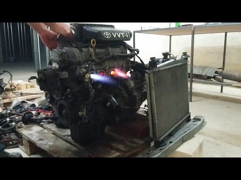 Running Toyota engine 1SZ-FE out of car