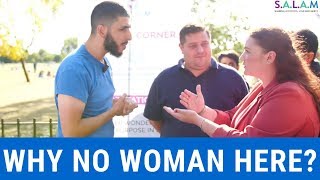 WOMAN RIGHTS IN ISLAM EXPLAINED TO ESSEX GIRL - SPEAKERS CORNER
