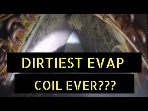 Dirtiest Evap Coil Ever! Cleaning a Dirty Evaporator Coil