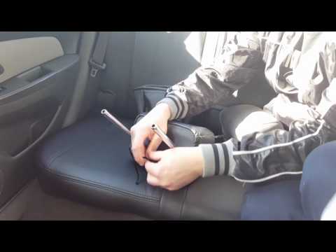 Установка чехлов на CHEVROLET CRUZE (эко - кожа, черный цвет)