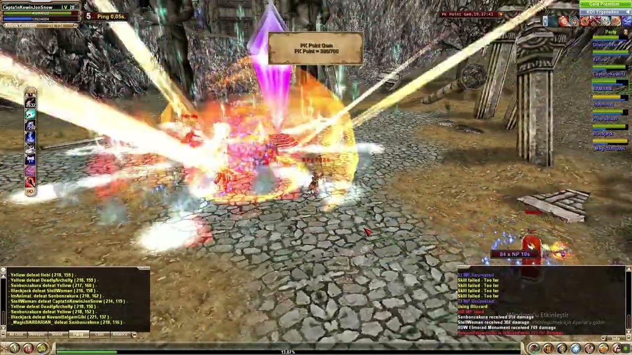 Knight Online Pvp Server KO1 CursedMersiNLee USERDETAY