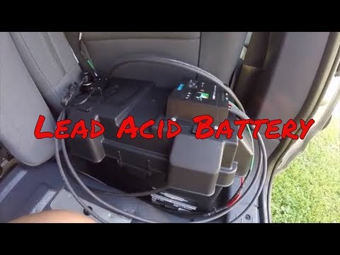DANGER Charging a lead acid battery in the Ford Transit Connect Camper Conversion