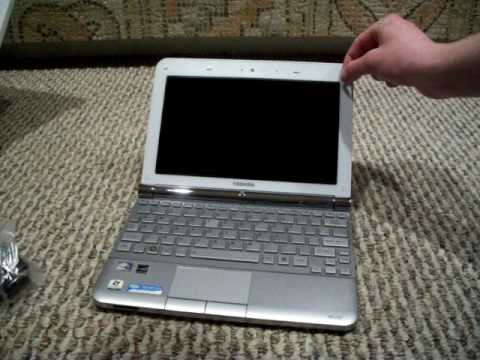 Toshiba Nb205 Netbook Unboxing Frost White Windows 7