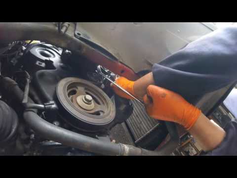How to remove a ... berlingo drive belt снять приводный ремень ... berlingo