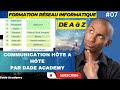 07- FORMATION EN RESEAUX  INTRODUCTION  AU MODELE OSI  LA COMMUNICATION H?TE A H?TE PARTIE 1