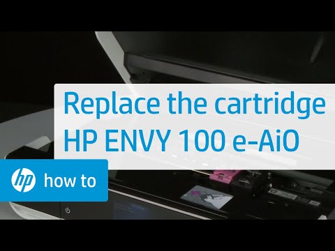 Replacing a Cartridge - HP ENVY 100 e-All-in-One Printer (D410a) Duration: 2:22. Total Views: 9,757