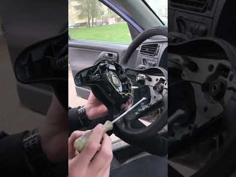 Как снять руль фольксваген гольф Quitar el volante SEAT Alhambra. *HacerCoche!