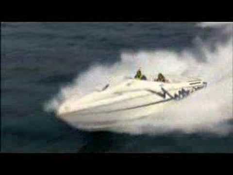 Cigarette Offshore Boat Jump. Cigarette Offshore Boat Jump