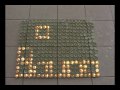 Fire stop motion animation : les jeux videos vintage tel que Pacman ou Tetris avec des bougies