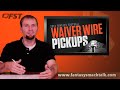 2013 Fantasy Football - Waiver Wire Week 7