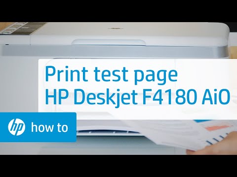 Print a Self-Test Page - HP Deskjet F4180 All-in-One Printer Duration: 1:43. Total Views: 6,832