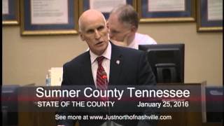 Sumner County Tennessee State of the County 1-25-16 