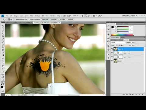 [HD] Photoshop Tutorial: Add and Remove Tattoos 9:27
