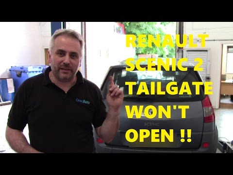Renault Scenic 2 Tailgate Won't Open & Doors not locking.