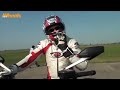 Diavel vs V-Max quarter mile race