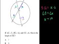 CA Geometry: Circle Area Chords Tangent