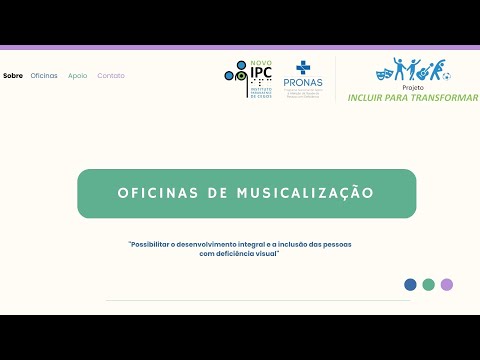 clique aqui para ver o video Vdeo Oficinas de Musicalizao