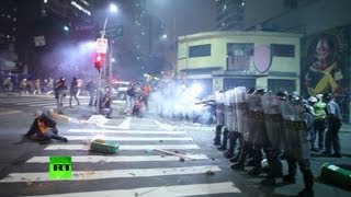Разгон демонстрации в Бразилии: ранены 7 журналистов