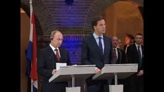 Пресс-конференция по итогам российско-нидерландских переговоров