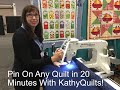 How to Quilt - Pinning a Quilt on a Grace Frame Video by Kathy - Download Version How to Quilt - Pinning a Quilt on a Grace Frame Video by Kathy - Download Version