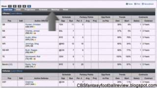 CBS Fantasy Football Commissioner How To Enter Offline Draft Results 