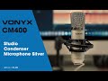 Vonyx CM400 Studio Condenser Microphone Silver