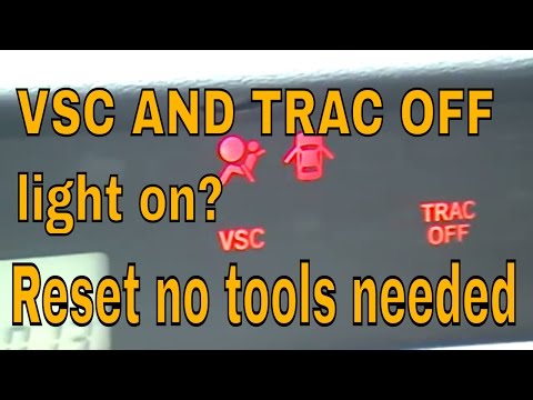 VSC and TRAC OFF light on Scion Toyta Lexus