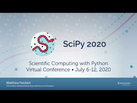 SciPy 2020 talk YouTube