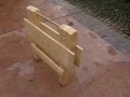 FOLDING WOODEN WORK TABLE PART 1 OF 9