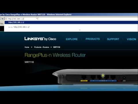 Linksys Wireless Router Wrt110 Setup Part 1